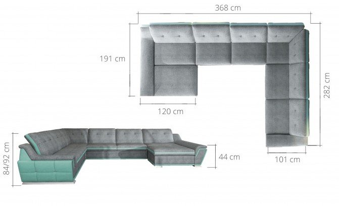 Stūra dīvāns GALACTIC XL