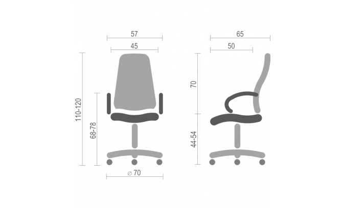 Кресло для руководителя MODUS steel MPD AL68