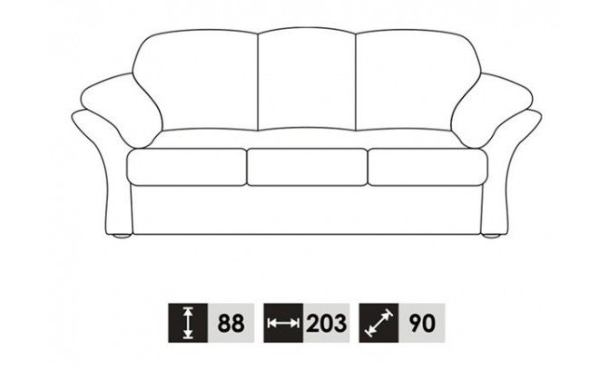 Dīvāns Dante 3N