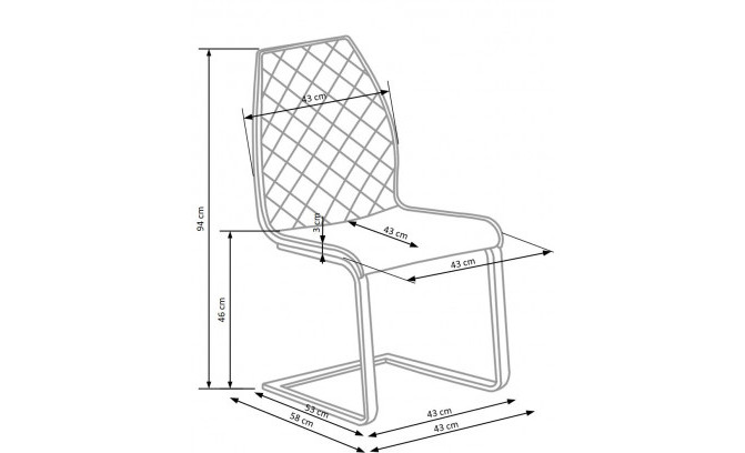 Metāla krēsli K265