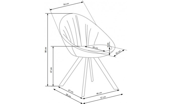 Metāla krēsli K358