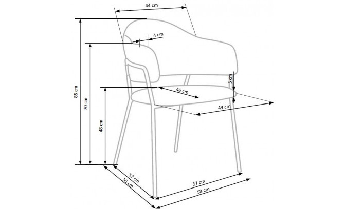 Metāla krēsli K359