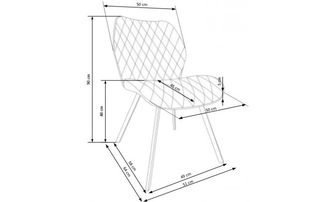 Metāla krēsli K360