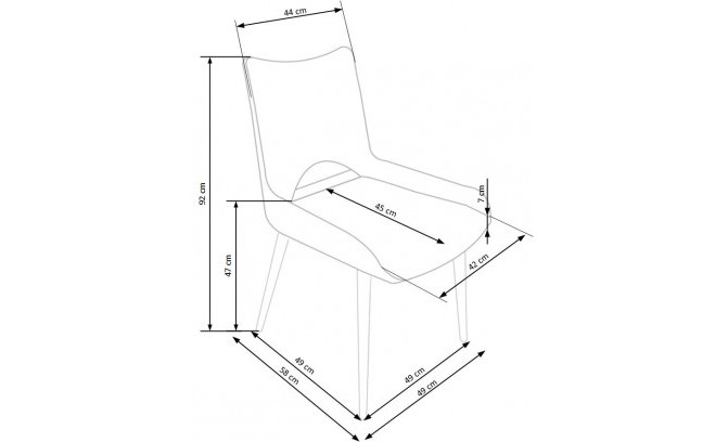 Metāla krēsli K369