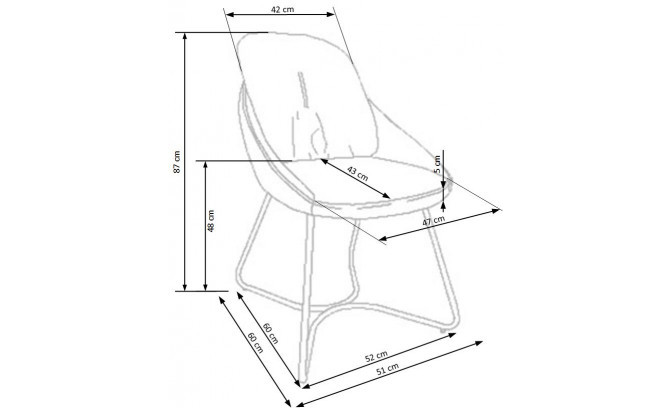 Metāla krēsli K391