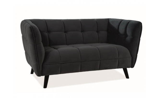 Dīvāns CASTELLO 2 VELVET BLACK