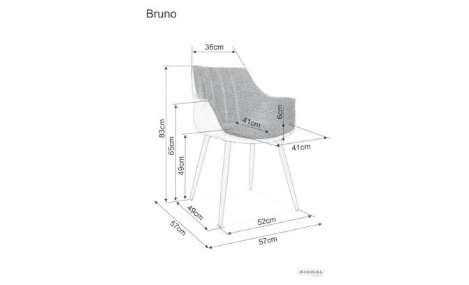 Krēsls BRUNO GREY