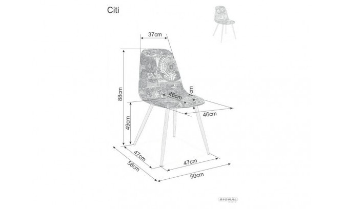 KRĒSLS CITI MAPA