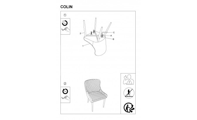 KRĒSLS COLIN BEZ