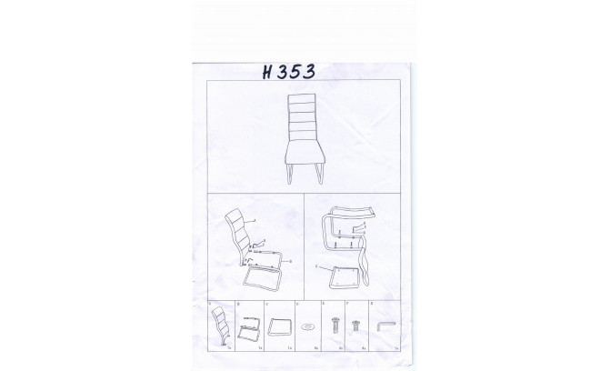 Krēsls H353 GREY CHROME