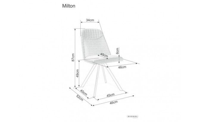 Krēsls MILTON GREY