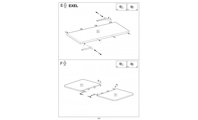 Раскладной стол EXEL