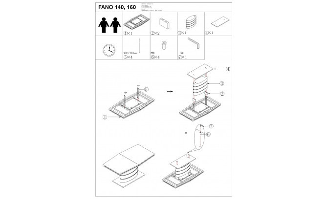 Раскладной стол FANO 140