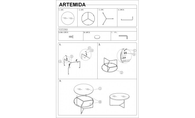 Журнальный столик ARTEMIDA