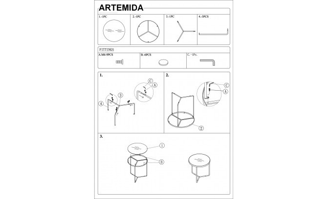 Журнальный столик ARTEMIDA