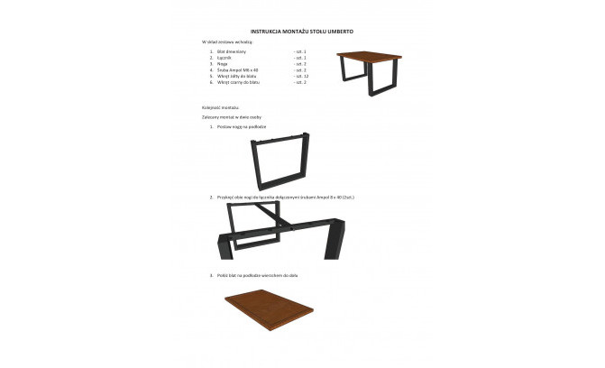 Galds UMBERTO LITY 150x90