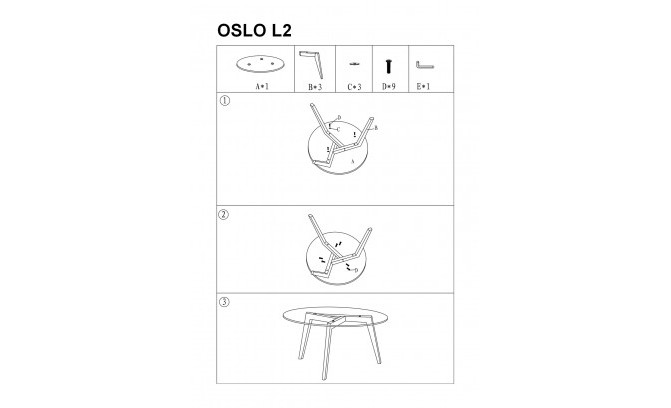 Журнальный столик OSLO L2