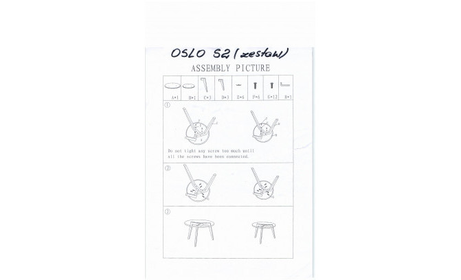 OSLO S2 kafijas galdiņš