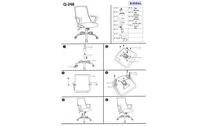 Biroja krēsls Q-248 ROZOWY