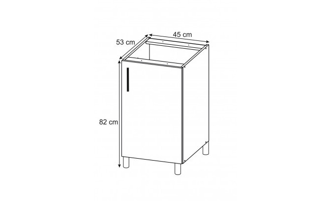 Тумба Luna White PO 45