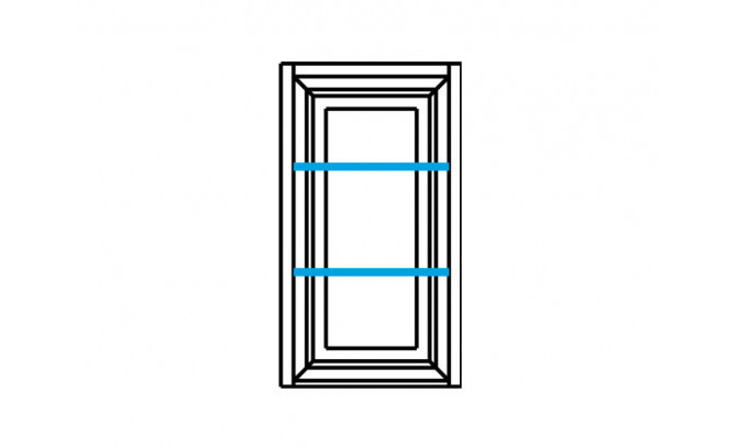 Шкаф-витрина подвесная левая NESCO MEBIN