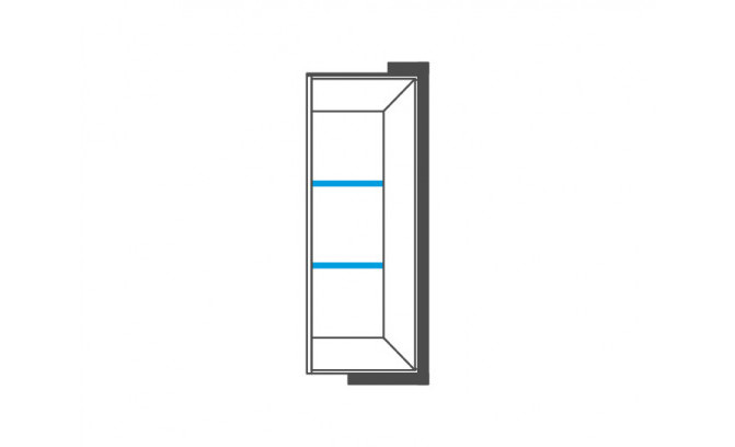 Шкаф-витрина подвесная правая 1DS CORINO MEBIN