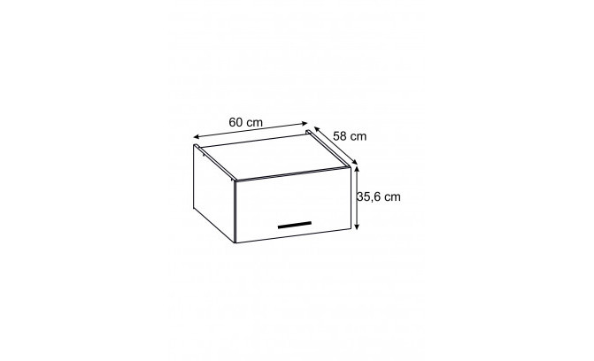 ADAPTERIS TUPO 60 ASTI BIANCO ledusskapim