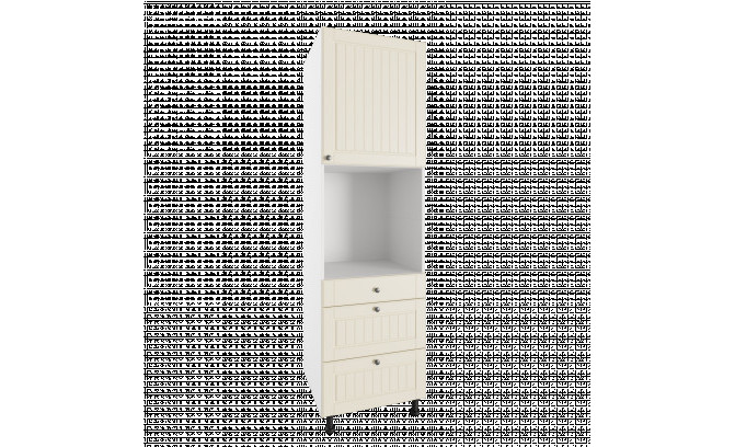 Высокий кухонный шкаф TKSZP 60 RUKA CREAM MAT