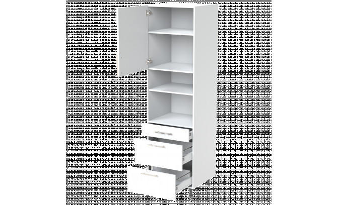 Высокий кухонный шкаф TKSZP 60 RUKA CREAM MAT